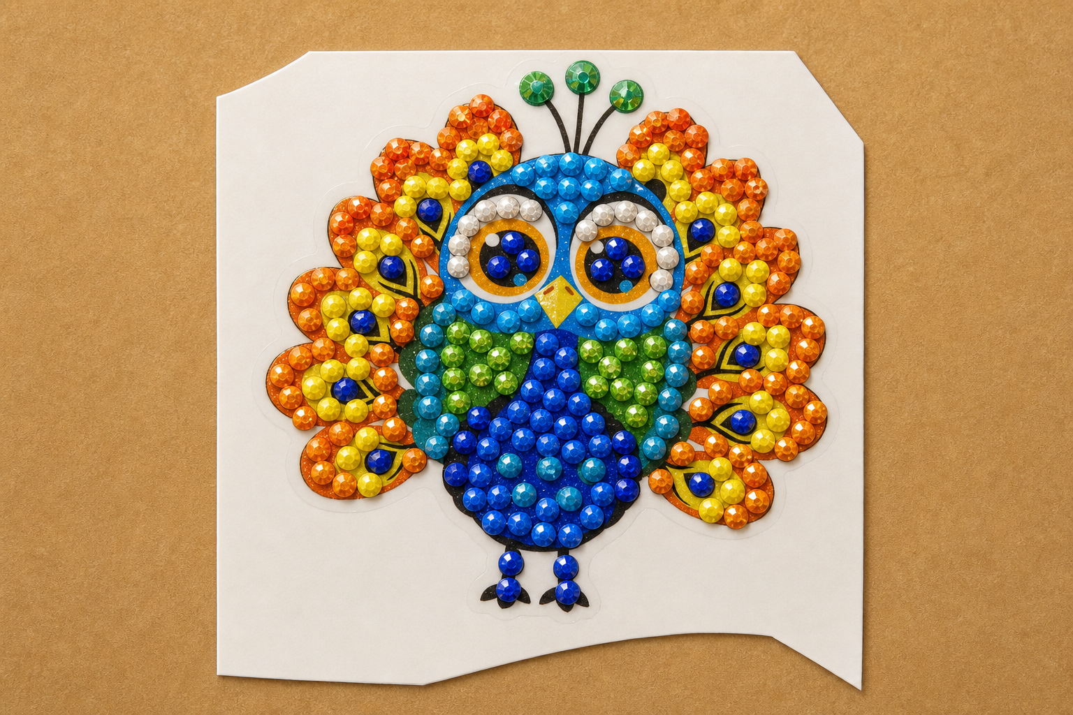 Owl diamond art sticker