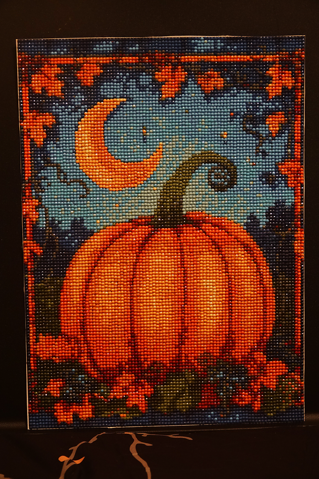 Pumpkin Moon Diamond Art