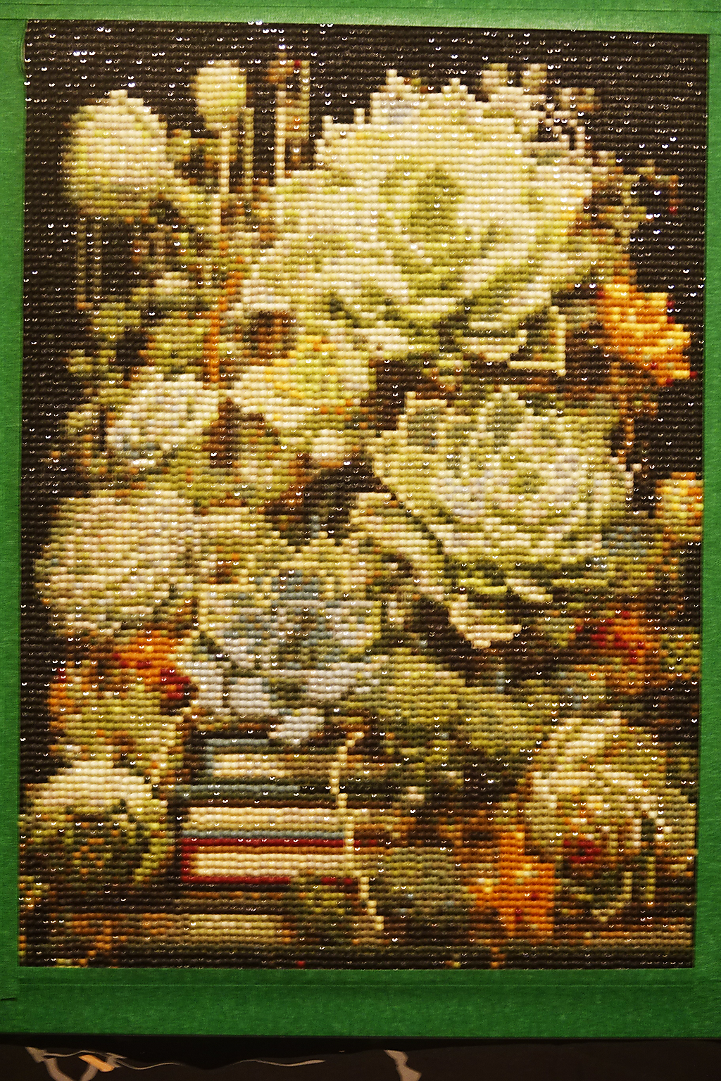 White Roses Diamond Art