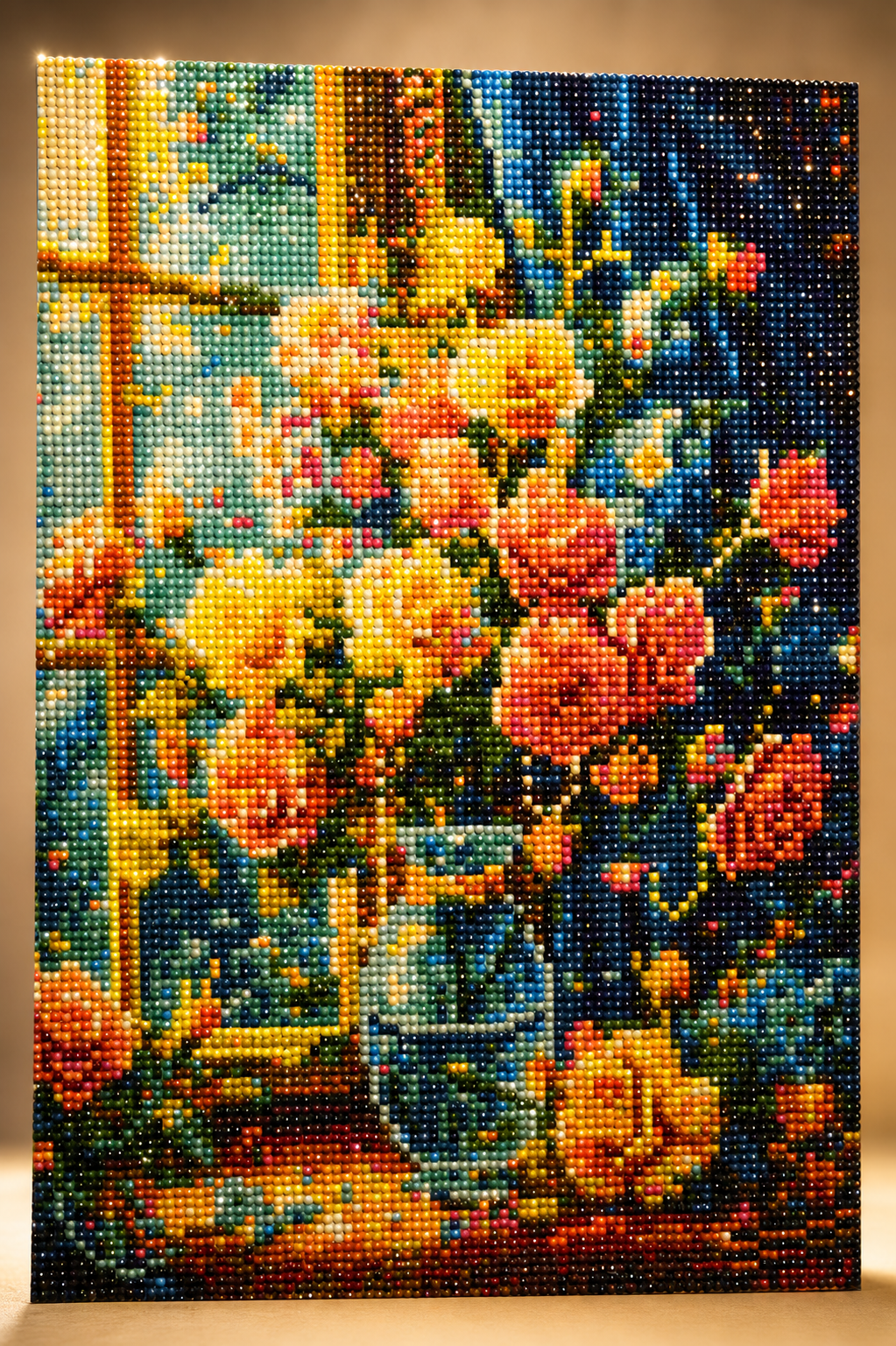 Window Flowers Diamond Art