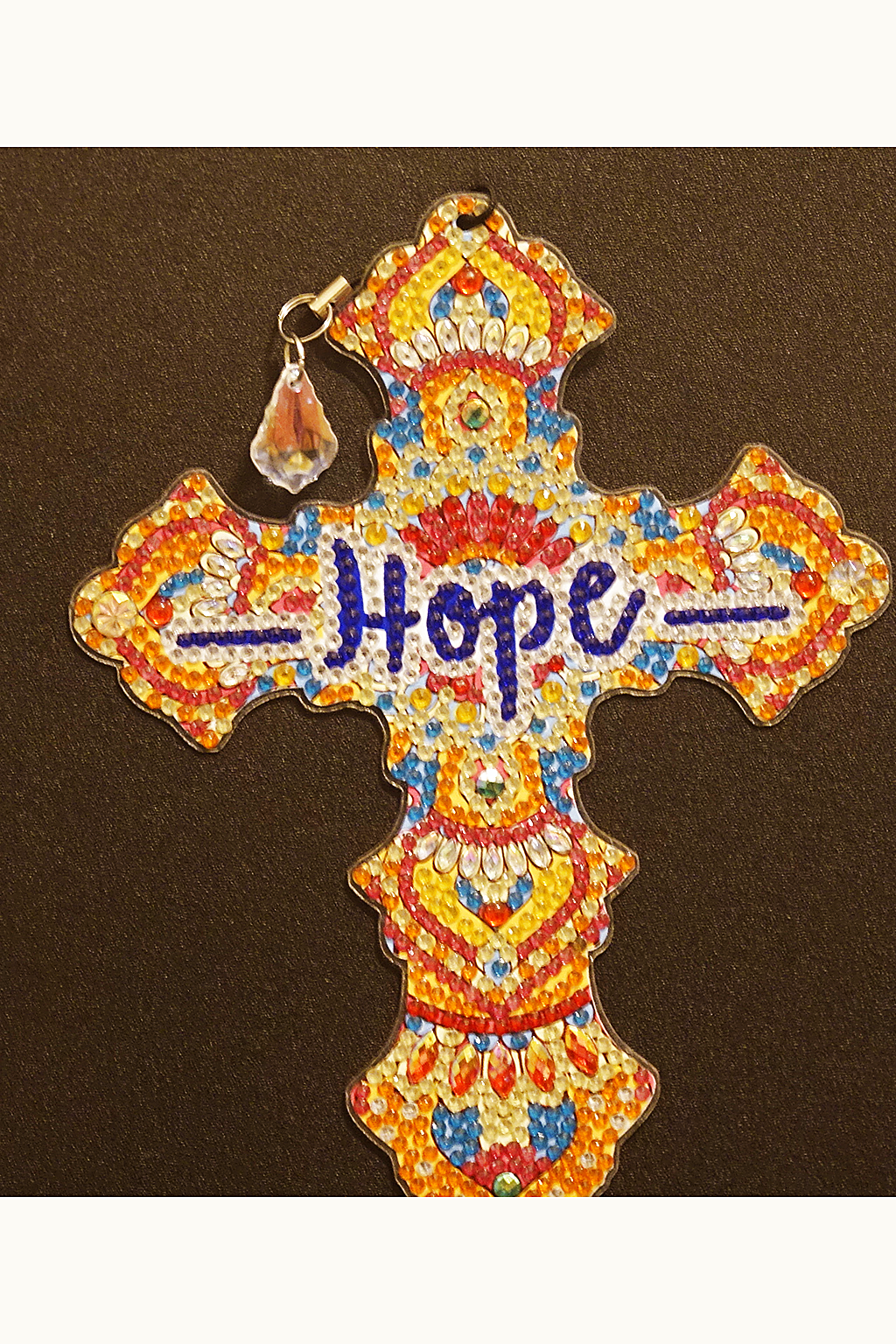 Hope Cross Keychain